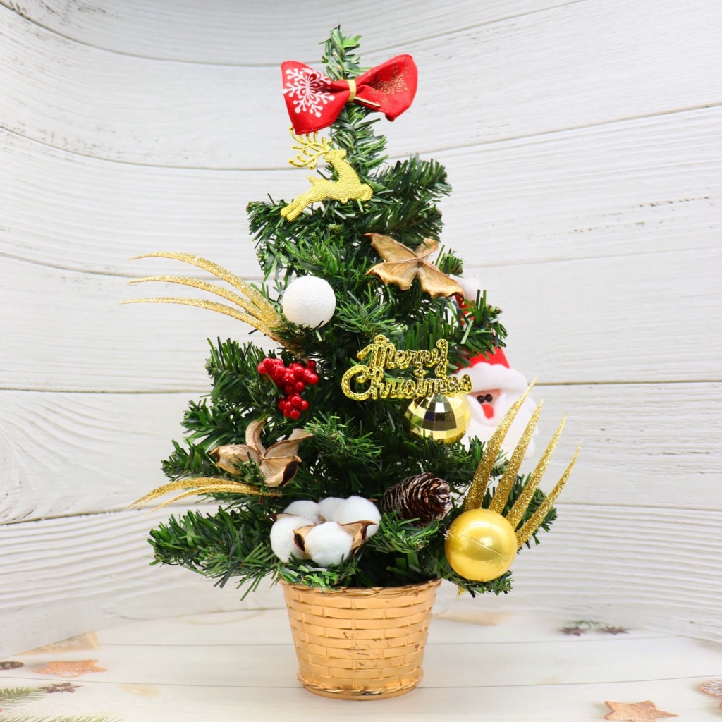 Cây Thông Nhí Để Bàn TL01 Trang Trí Giáng Sinh - Cây 40cm