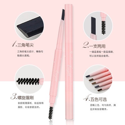 ￼ Bút Kẻ Lông Mày 2 Đầu Cagttl Chống Nước Lâu Trôi vỏ hồng cực xinh