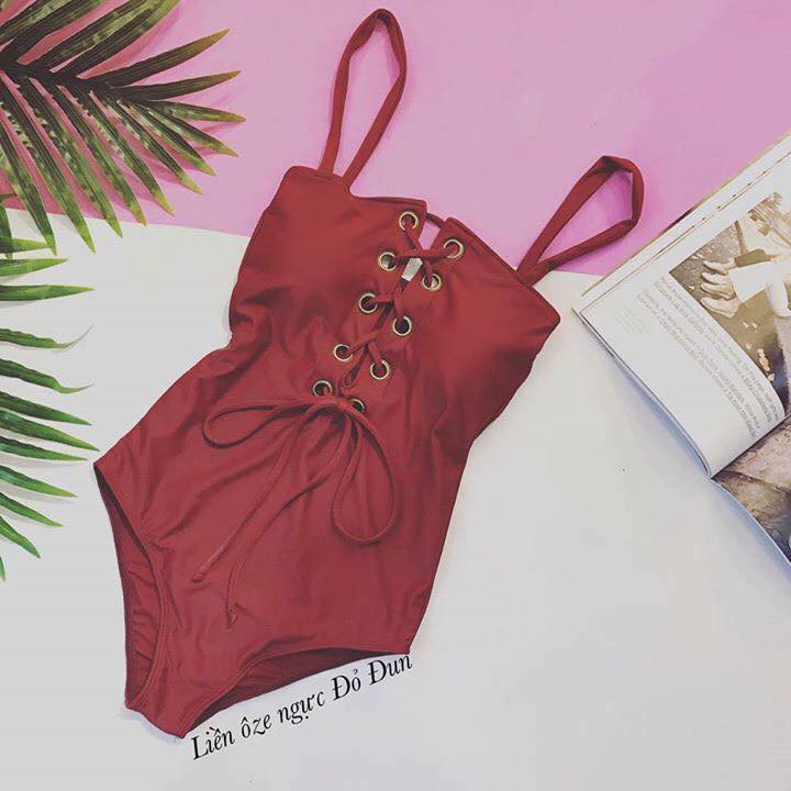 Bikini liền một mảnh oze đỏ đô | BigBuy360 - bigbuy360.vn
