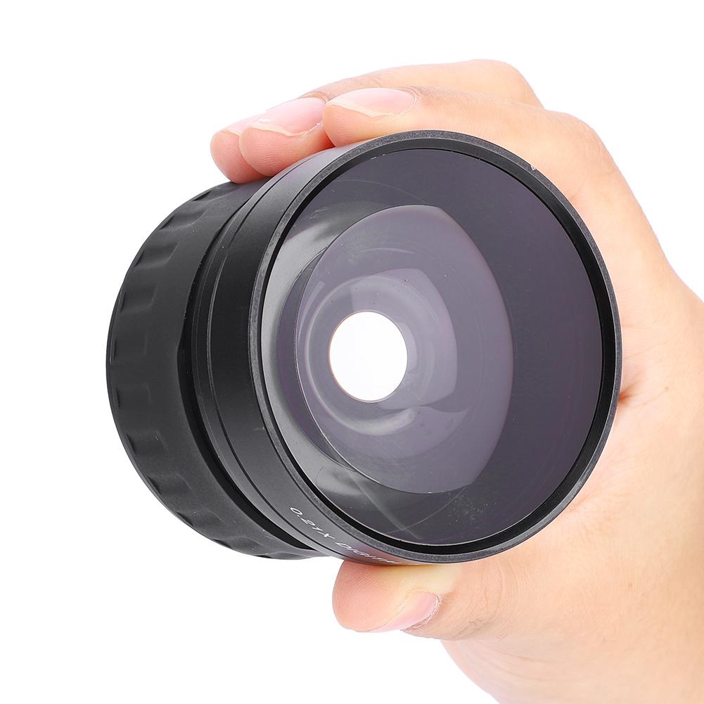 Ống kính mắt cá 58mm 0.21x cho Canon / Nikon / Sony / pansonicdslr / SL