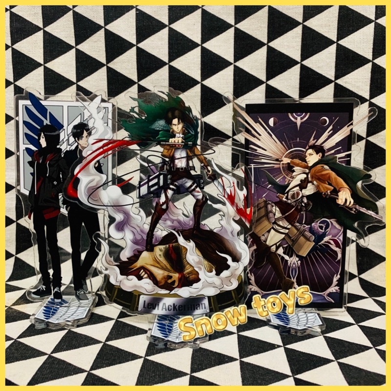 Mô Hình Tượng Standee Acrylic Mica 2 mặt - Attack On Titan - Eren Mikasa Armin Erwin Levi Hange Bertolt Annie Reiner AOT