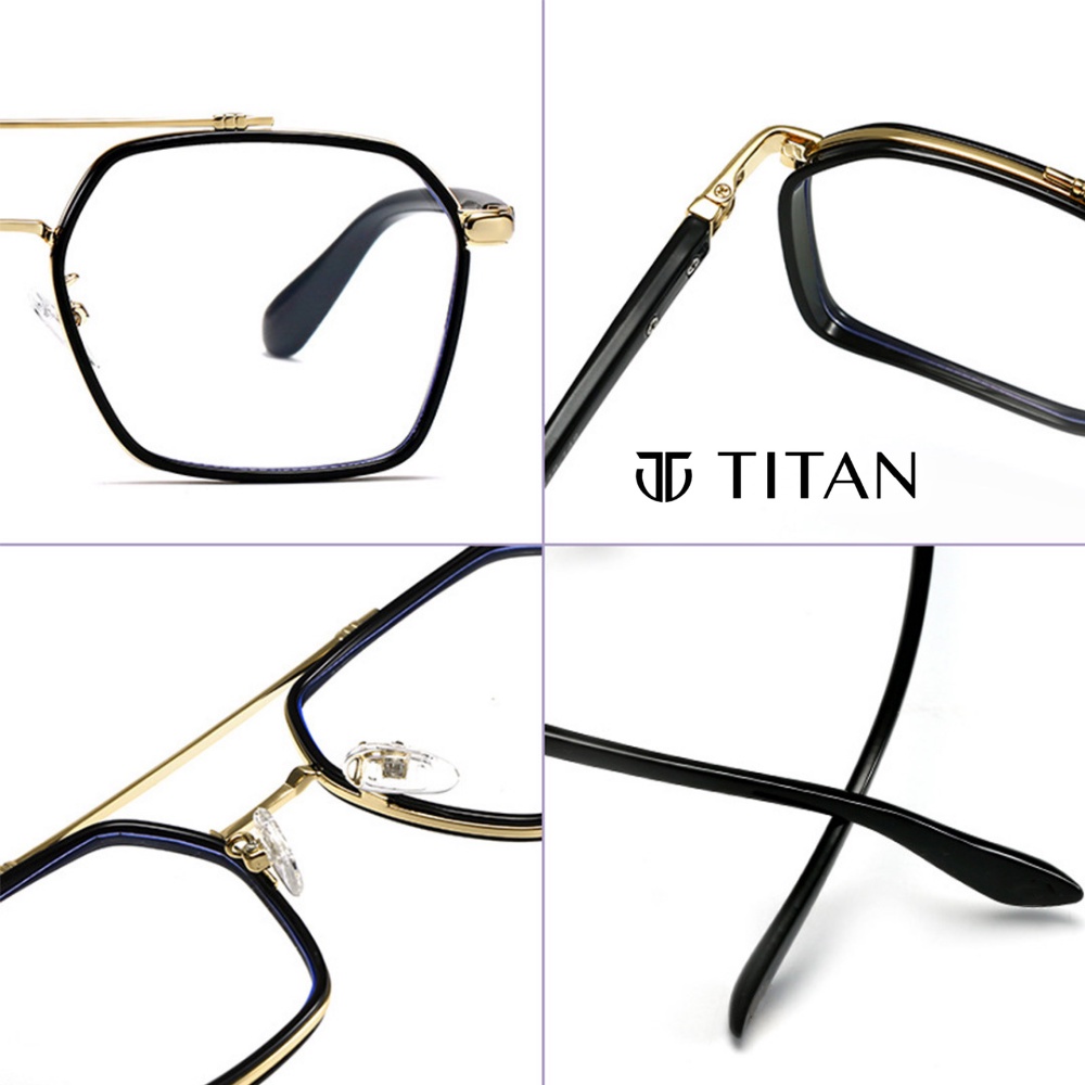 Kính thời trang thay được mắt kính cận cả nam nữ đeo được đen, thay được mắt kính râm mát gọng vuông Iron Man Titan Shop
