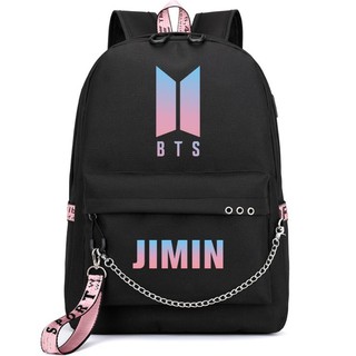Balo từng thành viên bts kết hợp dây usb và tai nghe tiện lợi
