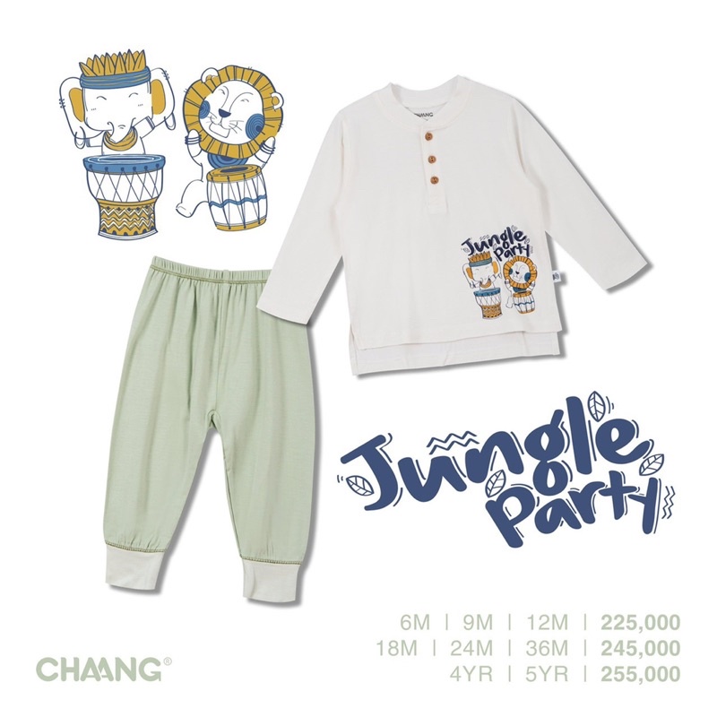 Chaang - Bộ dài cổ trụ Jungle in voi BS0721
