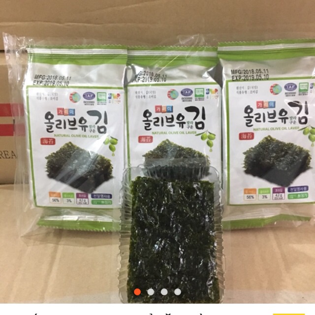 Chuyển phát nhanh 1 thùng 24 Lốc ( lốc 3 gói) Rong Biển ăn liền Hàn Quốc