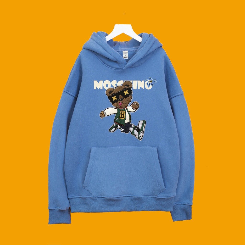 Áo Nỉ Hoodie MOSCHINO GẤU 1 Dogo Store , áo hoodie nam nữ nỉ bông cotton