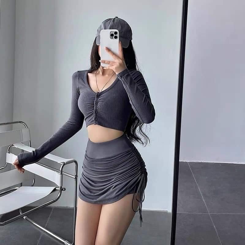 Chân váy nhún dây rút nhiều màu co giãn M89 | BigBuy360 - bigbuy360.vn