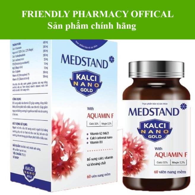 MEDSTAND KALCI NANO GOLD – Bổ sung kalci cho bà bầu, giúp xương và răng chắc khoẻ
