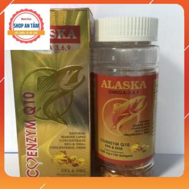 Combo 2 Dầu cá Alaska Omega 3 6 9 Hộp 100 viên - Bổ não, tăng cường thị lực, giảm nguy cơ mắc bệnh tim mạch