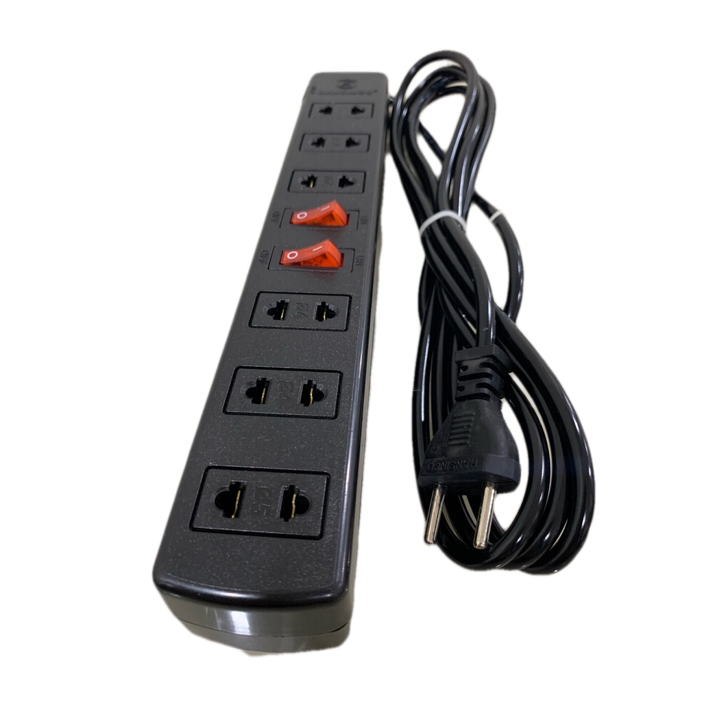 Ổ Cắm Điện Đa Năng Chống Giật - Chịu Tải - Tiết Kiệm Điện HANSINCO Công suất 10A Model 6S2