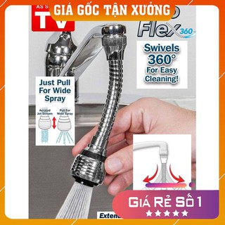 ✨ Xả kho ✨ Đầu nối vòi xịt nước, ống nối vòi nước - Đầu nối vòi rửa bát tăng áp xoay 360 độ, Chất liệu inox cao cấp