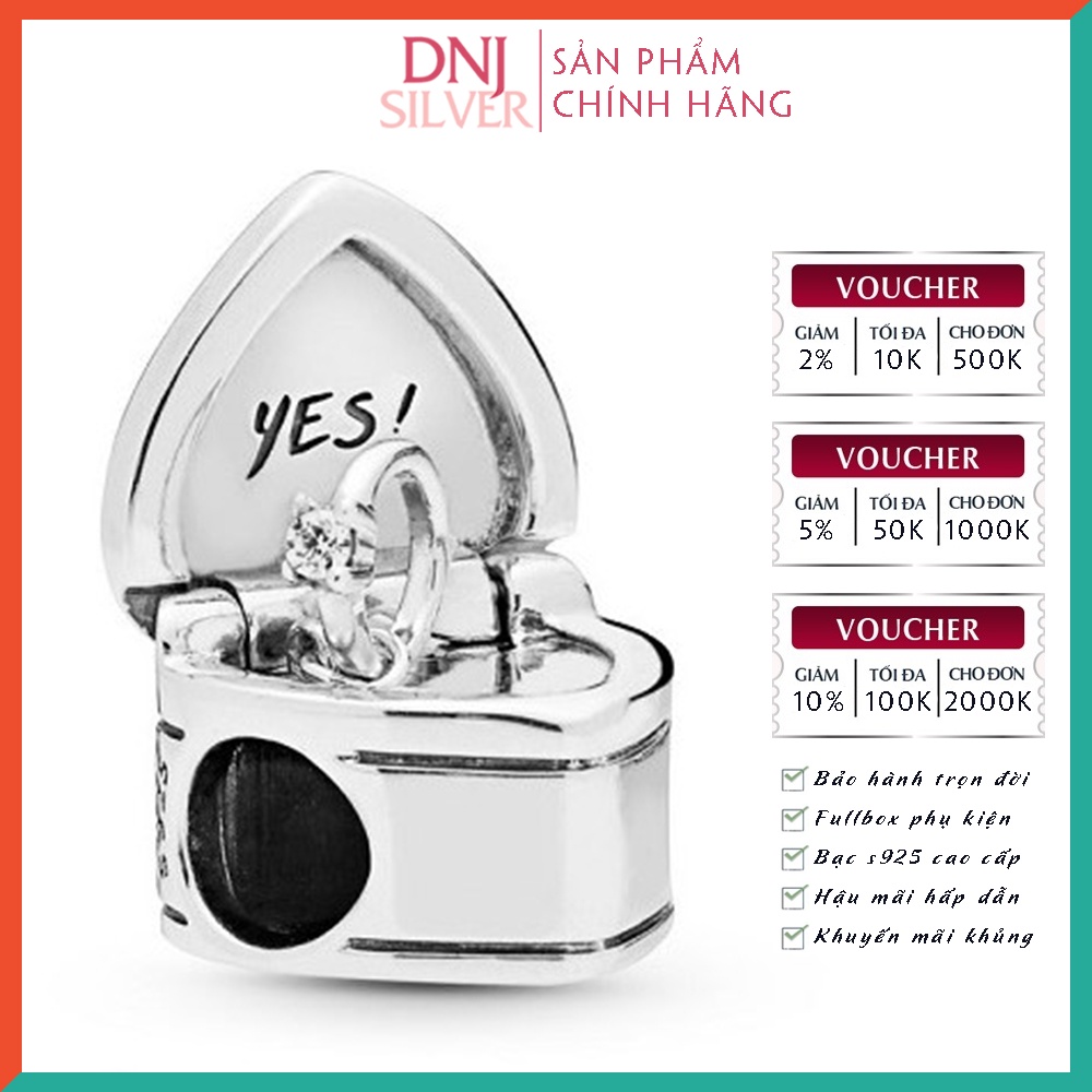 Charm bạc 925 cao cấp, bộ tổng hợp các mẫu charm bạc DNJ để mix vòng charm - Bộ sản phẩm từ DN49 đến DN64