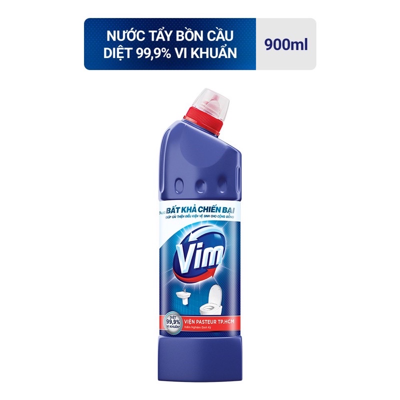 NƯỚC TẨY VIM CHÀ RỬA BỒN CẦU 900ML DIỆT KHUẨN 99,9%