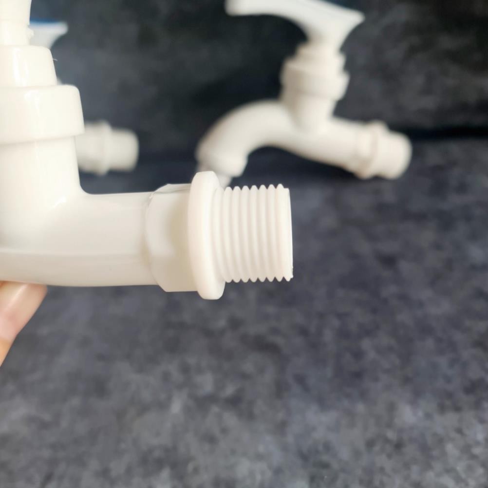 Vòi hồ D21 gắn tường chất liệu nhựa, vòi hồ nhựa lạnh, vòi xả máy giặt, vòi rẻ cho nhà trọ sinh viên