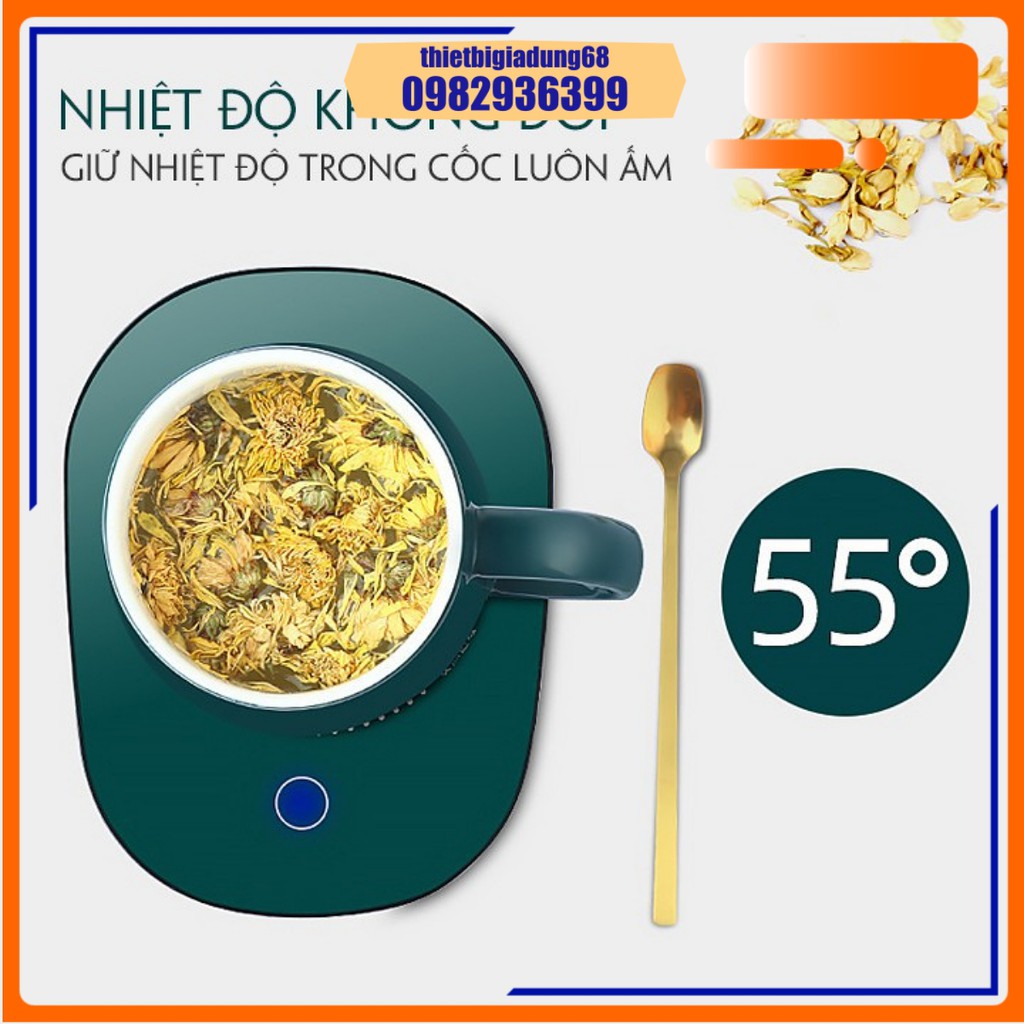 Cốc Hâm Nóng Đồ Uống Kèm Đế Giữ Nhiệt – Cốc Làm Nóng Đồ Uống Đa Năng - Cốc Hâm Nóng Lucky