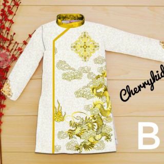 Áo dài gấm bé trai