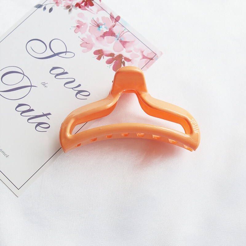 Kẹp tóc cỡ lớn màu Pastel phong cách Hàn Quốc