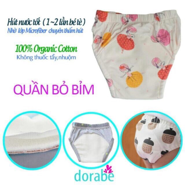 Quần tập bỏ bỉm Dorabe Hàng Việt Nam dành cho bé 5-17 kí