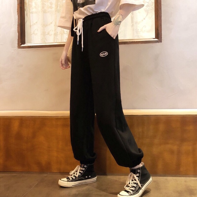 Quần Jogger thêu SPUN Unisex 3 màu hot