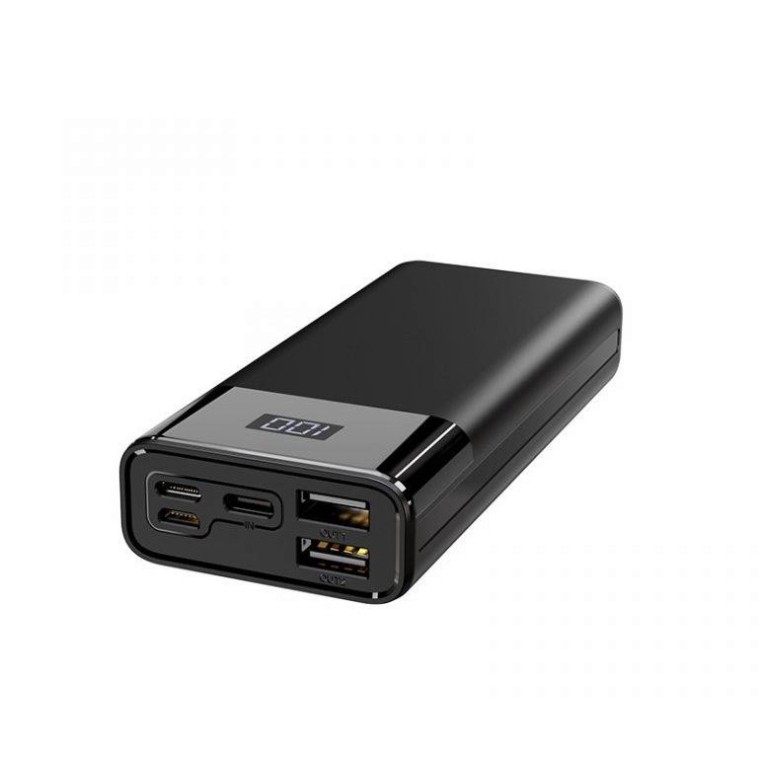 Pin Sạc Dự Phòng BOROFONE BT25 10000mah, 2 cổng ra USB 2A, 2 cổng vào Micro USB / Type C, Màn hình Led hiện pin