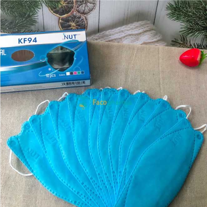 Khẩu trang KF94 4D Hàn Quốc chính hãng NUT kháng khuẩn chống bụi mịn NUTKF94O