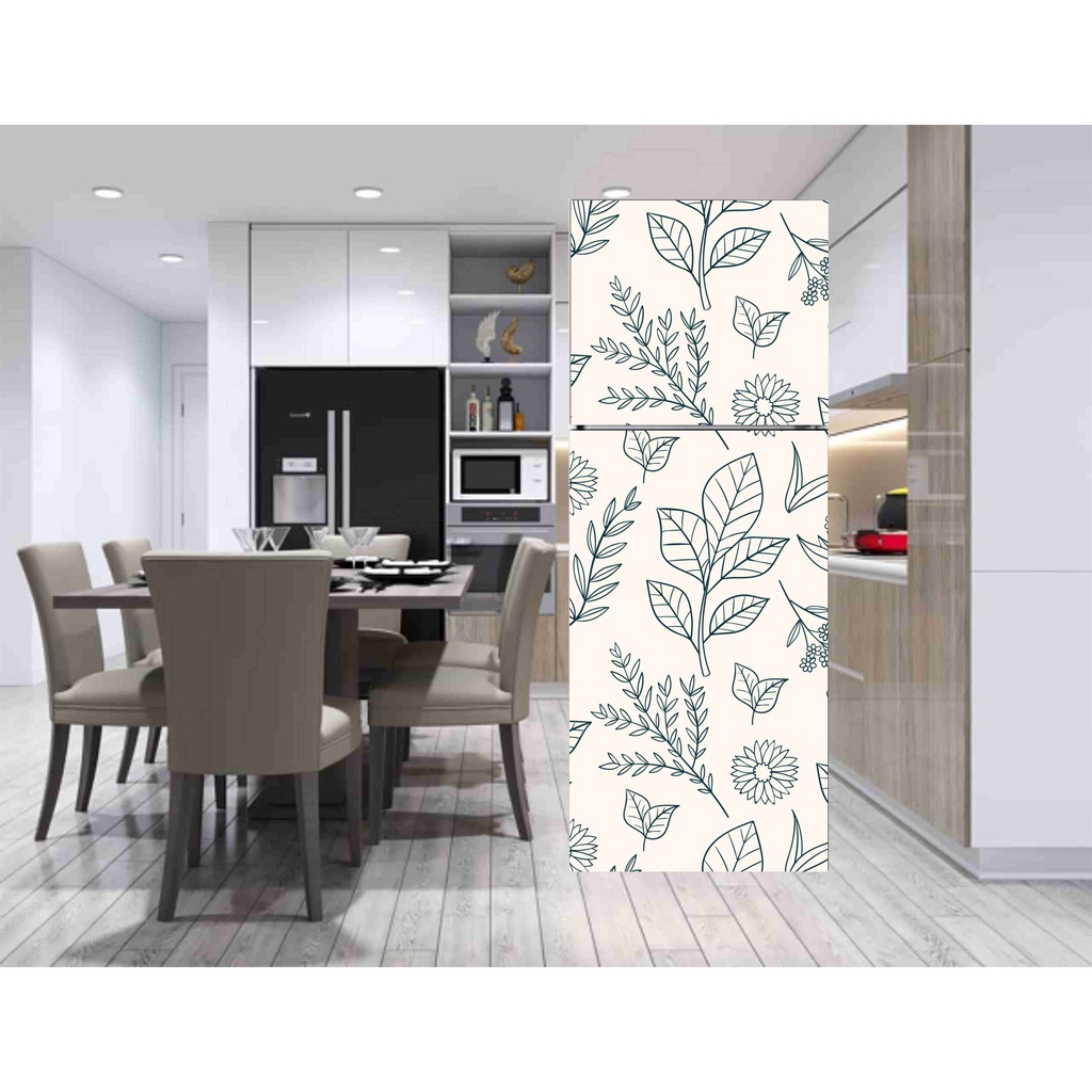 Decal dán Tủ Lạnh chống thấm cao cấp mẫu mã đa dạng- in mẫu theo yêu cầu - sỉ lẻ miếng dán tủ lạnh