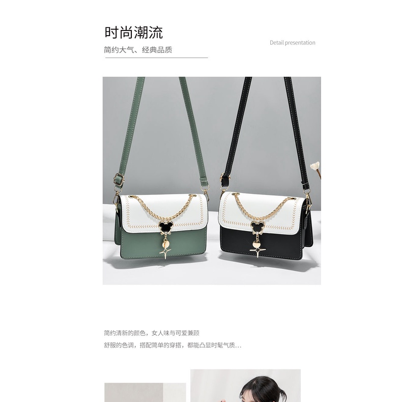 Túi Xách Da Cá Sấu Dáng Vuông Phong Cách Hàn Quốc Cho Nữ