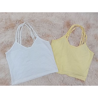 Áo croptop dây cắt mác