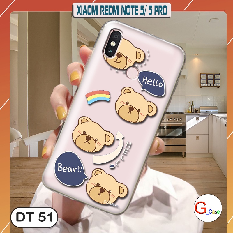 Ốp lưng dẻo XIAOMI REDMI NOTE 5 / 5 PRO  - in hình
