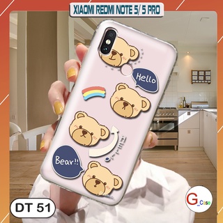 Ốp lưng dẻo xiaomi redmi note 5 / 5 pro - in hình