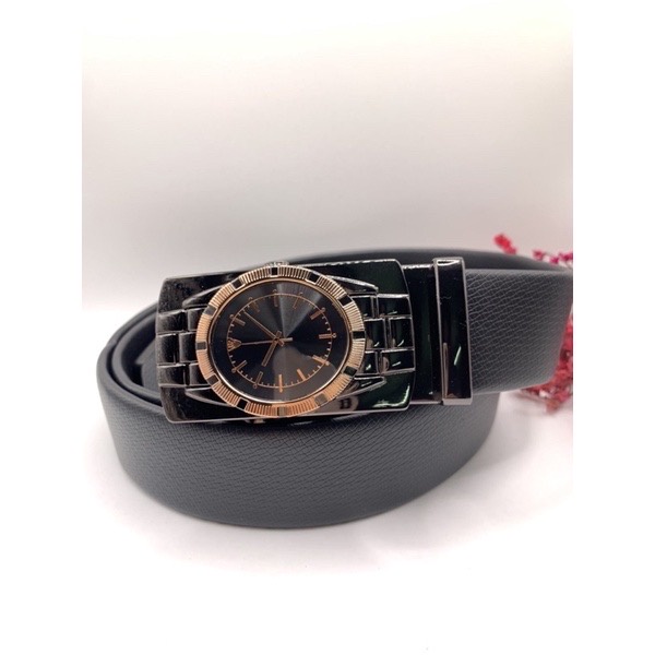 Thắt lưng da cao cấp - Dây nịt mặt khóa đồng hô tròn - cực cá tình và sang chảnh new