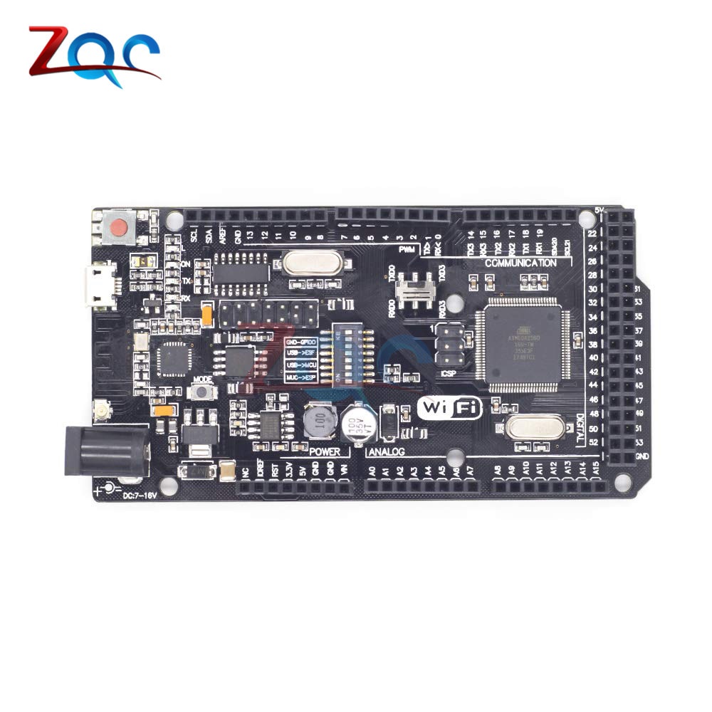 Mega2560 + WiFi R3 ATmega2560 + ESP8266 32Mb memory USB-TTL CH340G Compatible for Arduino Mega NodeMCU For WeMos ESP8266