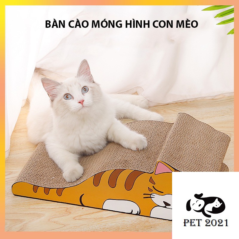 Bàn Cào Móng Hình Con Mèo - Bàn Cào Móng Cho Mèo ( Kèm Catnip)