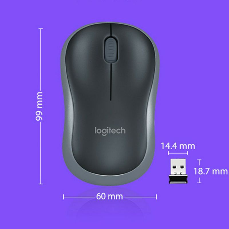 Chuột máy tính không dây Logitech độ nhạy cao , không tiếng ồn ,chuột không dây bền bỉ