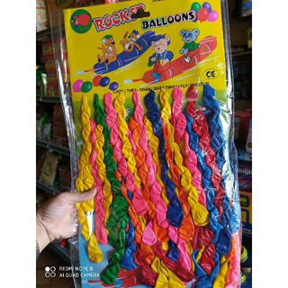 Vỉ 40 quả bóng bay xoắn lòng lợn