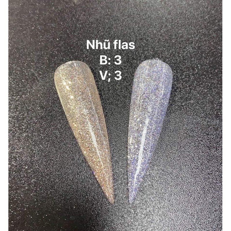nhũ flash bạc- vàng