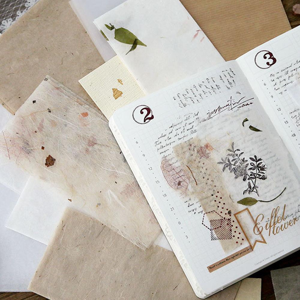 Set 30 Giấy Kraft Pha Trộn Mặt Sau Lưng