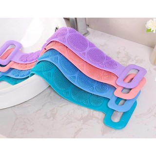 [ GIẢM GIÁ ] Đai tắm cọ lưng silicon, đai cọ lưng massage silicon