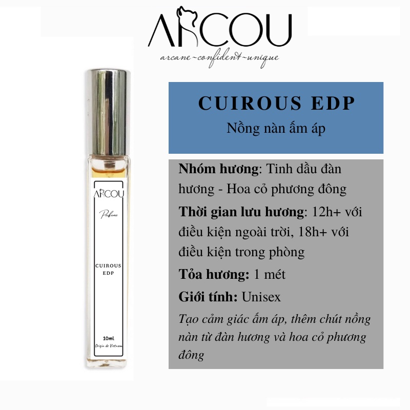 Tinh Dầu Nước Hoa Dành Cho Nam Và Nữ - Bộ Sưu Tập Nước Hoa Arcou 2022 Mini 10ml Chính Hãng