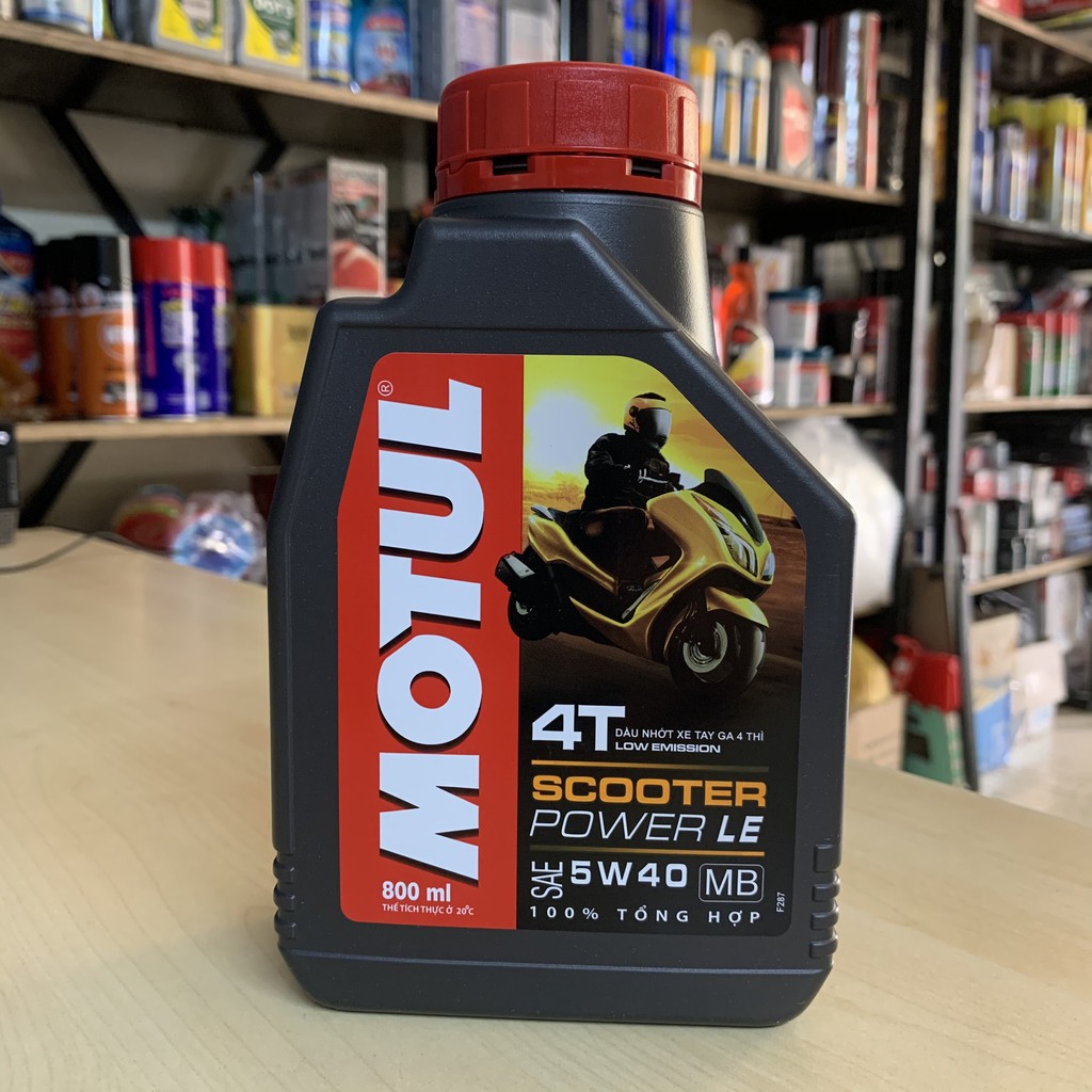Nhớt Motul Scooter Power LE 5W40 Bình 800ml