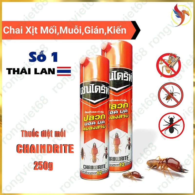 Bình Xịt Mối,Muỗi,Gián Và Các Loại Côn Trùng ChainDrite Thái Lan 600ml - An Toàn Cho Người Sử Dụng- Hàng Chính Hãng