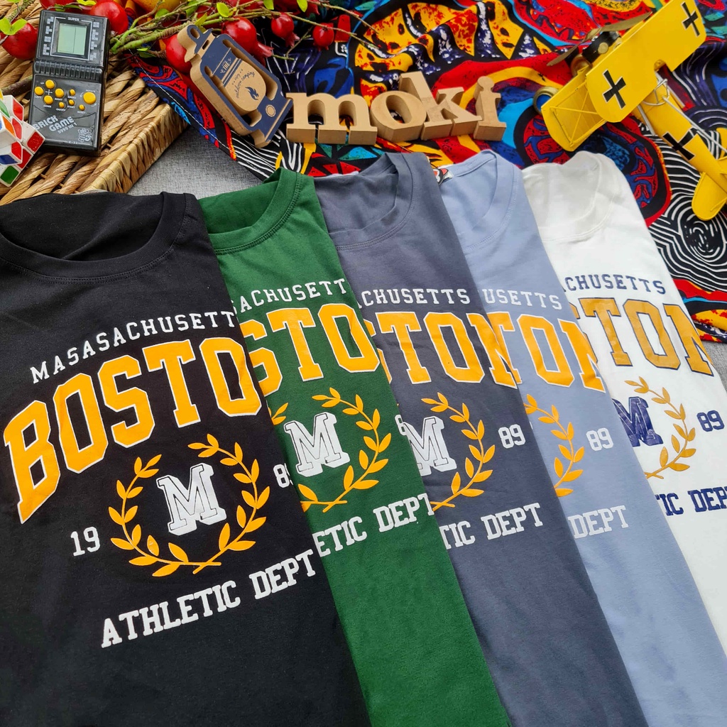 Áo phông áo thun nam nữ tay lỡ from rộng freesize chất cotton mẫu khách chọn mokishop