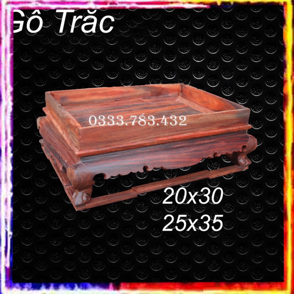 KHAY TRÀ PHÒNG KHÁCH TRƠN GỖ TRẮC SANG TRỌNG
