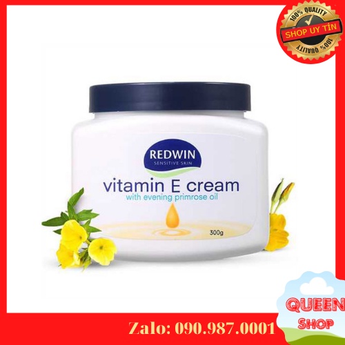Hàng Chính Hãng -  Kem Dưỡng Da Mềm Mịn Redwin Vitamin E Cream hộp 300g Của Úc  Sale Sốc!!!