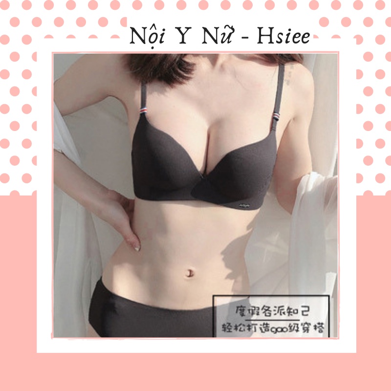 Áo Lót Nữ Su 2 Dây Đẩy Nâng Ngực, Áo Ngực Cài Sau Có Độn Ngưc - Hsiee