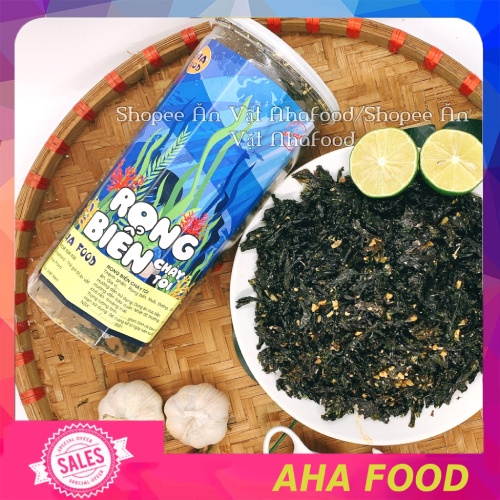 Rong biển cháy tỏi ăn liền 200g - Rong nho biển ngon , Thức ăn cao cấp đã được kiểm duyệt vệ sinh an toàn thực phẩm