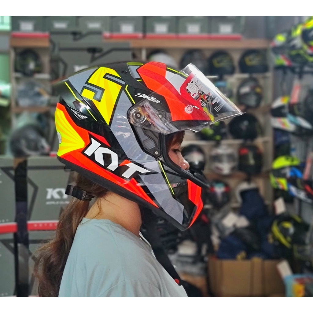 Nón bảo hiểm Fullface cao cấp KYT TT Course tem Jaume Masia chính hãng