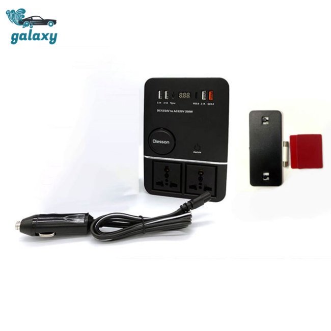 Galaxy Bộ Chuyển Đổi Nguồn Điện Đa Năng 12v 24v Sang 220v 200w Cho Xe Hơi
