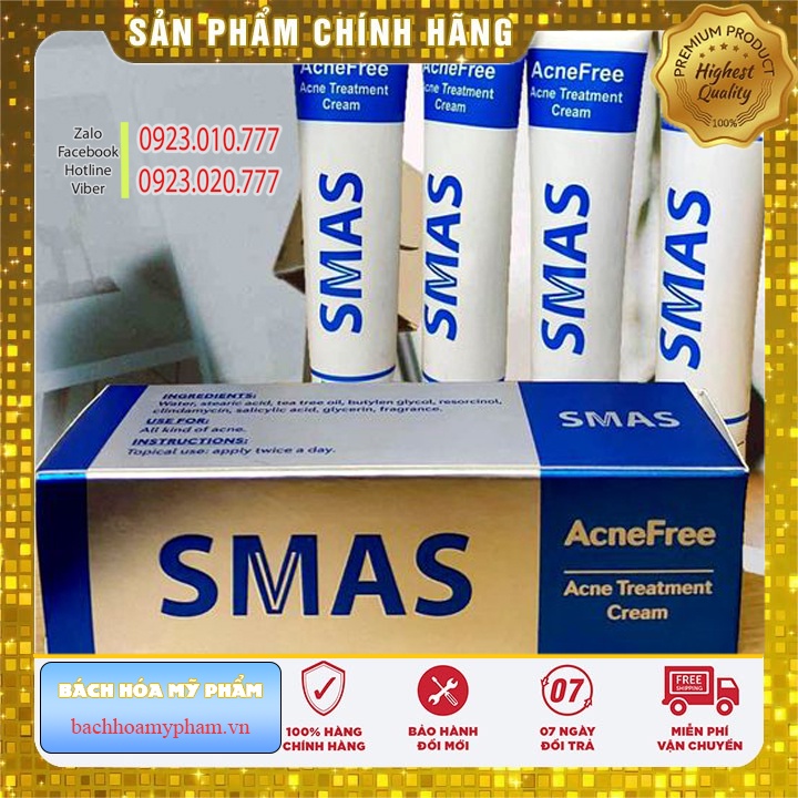 Kem mụn và SRM SMAS - Hàng Chính Hãng phân phối - Giá tốt