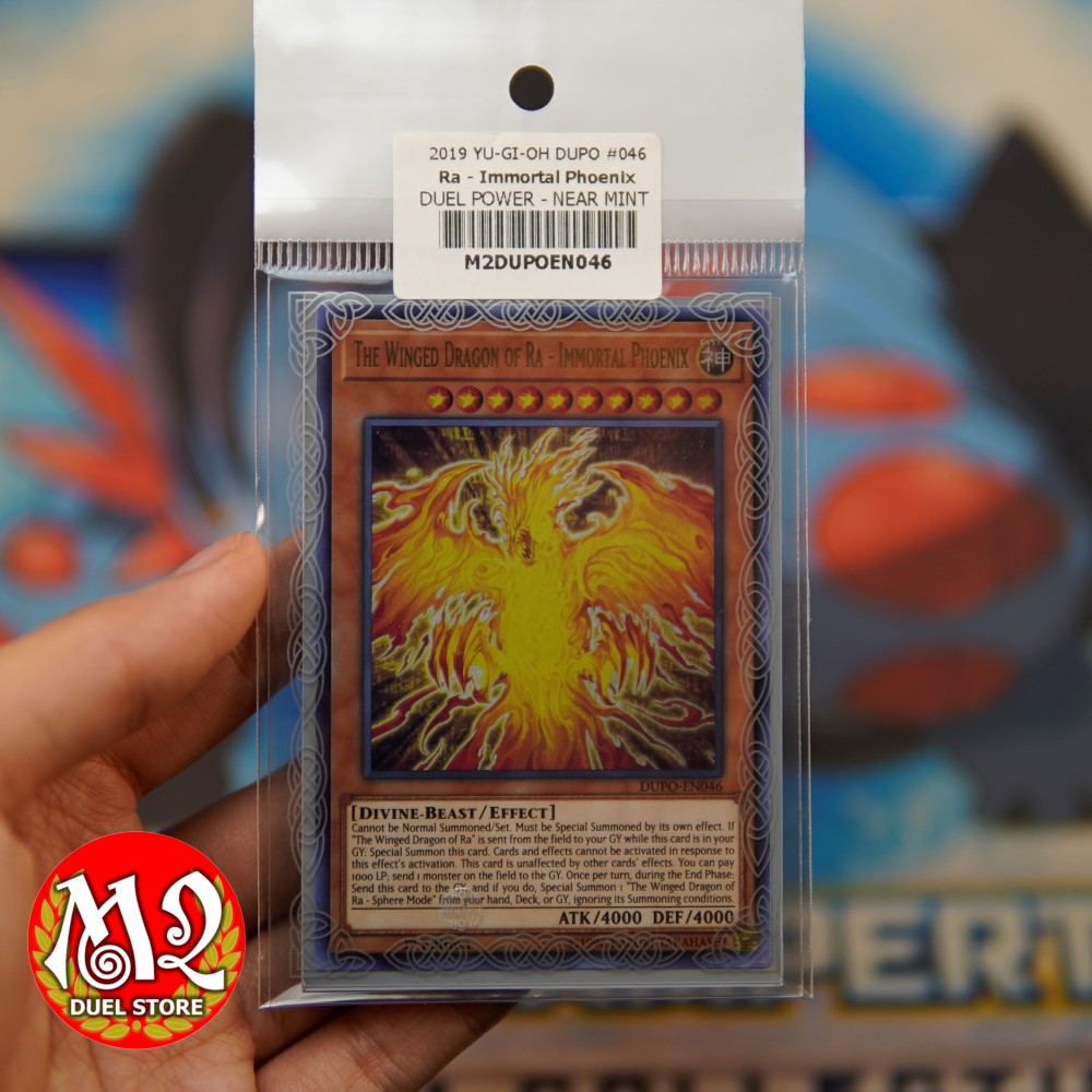 Thẻ bài YUGIOH DUPO-EN046 - Thần Ra - The Winged Dragon of Ra - Immortal Phoenix - ULTRA RARE - Bảo quản M2SCCQ-LITE